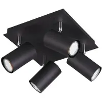 TRIO Spot plafonnier MARLEY noir 802430432