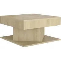 vidaXL Table basse en chêne Sonoma 57x57x30 cm Bois composite