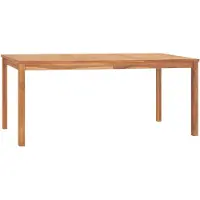 vidaXL Table de jardin à manger 180x90x77 cm teck massif