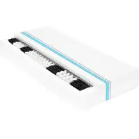 vidaXL Matelas 100 x 200 cm 7 zones de ressorts ensachés 20 cm H3