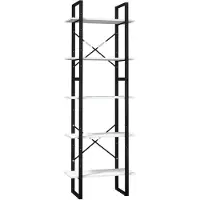 vidaXL Bibliothèque à 5 niveaux Blanc 60x30x175 cm Bois de pin