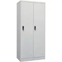 vidaXL Armoire gris clair 80x50x180 cm acier