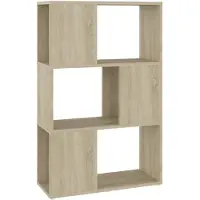 vidaXL Bibliothèque/Séparateur de pièce Chêne Sonoma 60x24x94 cm
