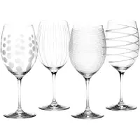 MIKASA Set Of 4 Red Wine Glasses Clair
