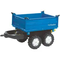 Rolly Toys Anhänger fü Trettraktor, Zweiachsanhänger, Dreiseitenkipper + Kurbel