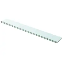 vidaXL Panneaux d'étagère 2 pcs Verre Transparent 100 x 12 cm