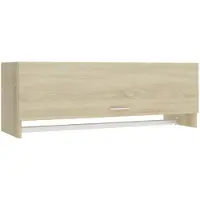 vidaXL Armoire Chêne Sonoma 100x32,5x35 cm Matériau dérivé du bois