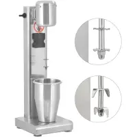 vidaXL Mixeur à milkshake en acier inoxydable 1 L