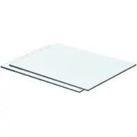 vidaXL Panneaux d'étagère 2 pcs Verre Transparent 40 x 25 cm