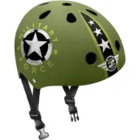 Stamp Casque Noir Étoile Militaire pour Skateboard