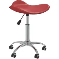 vidaXL Chaise de salle à manger pivotante vin rouge similicuir