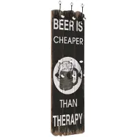 vidaXL Porte-manteau mural avec 6 crochets 120x40 cm