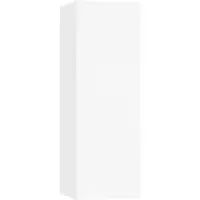 vidaXL Armoire TV blanche 30,5x30x90 cm Bois composite