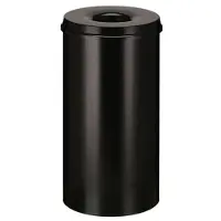 V-Part Corbeille à papier auto-extinguible 50 L Noir