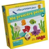 Haba Jeu de pêche Jouets en bois - Mes premiers jeux - Pêcher des poissons