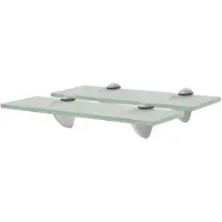vidaXL Étagères murales 2 pcs Verre 30 x 20 cm 8 mm