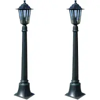 vidaXL Lampes de jardin Preston 2 pcs. 105 cm