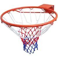 vidaXL Panier de basket avec filet Orange 45 cm