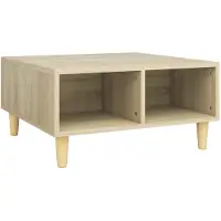 vidaXL Table basse en chêne Sonoma 60x60x30 cm Bois composite