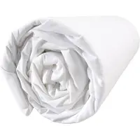 Matt & Rose Drap-Housse Uni En Coton Blanc 140x190/200cm - Bonnet 30cm