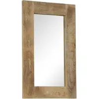 vidaXL Miroir en bois de manguier massif 50 x 80 cm