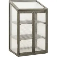 vidaXL Serre 60x45x100 cm bois de sapin