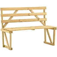 vidaXL Banc de jardin 120 cm bois de pin imprégné