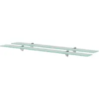vidaXL Étagères murales 2 pcs Verre 100 x 20 cm 8 mm