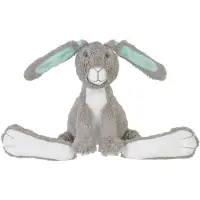 Happy horse Peluche Lapin Twine gris - 31 cm - Peluche bébé