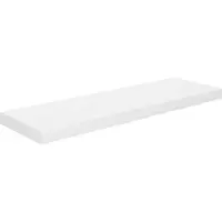 vidaXL Étagère murale flottante Blanc brillant 80x23,5x3,8 cm MDF