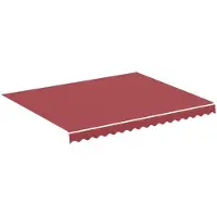 vidaXL Toile de store rouge bourgogne 3x2,5 m
