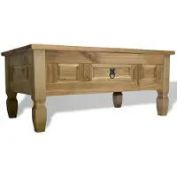 vidaXL Table basse de style mexicain en pin 100x55x44 cm