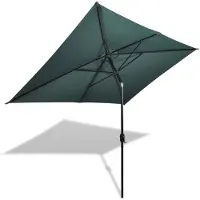 vidaXL Parasol 200x300 cm Vert Rectangulaire