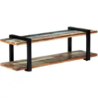 vidaXL Étagère TV 130x40x40 cm Vieux bois massif