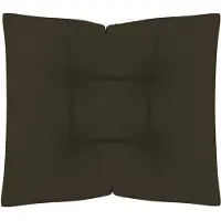 vidaXL Coussin pour palette Taupe 60x61,5x10 cm Tissu