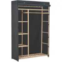 vidaXL Armoire Gris 110 x 40 x 170 cm Tissu