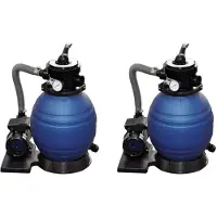 vidaXL Pompes pour filtre à sable 2 pces 400 W 11.000 L/h