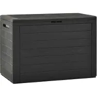 vidaXL Coffre de jardin anthracite 78x44x55 cm
