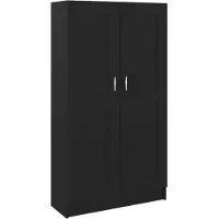 vidaXL Bibliothèque Noir 82,5x30,5x150 cm Bois d’ingénierie