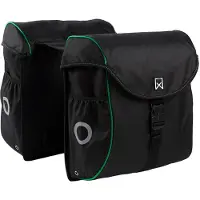 Willex Sacoches de vélo 38 L Noir et vert 16104
