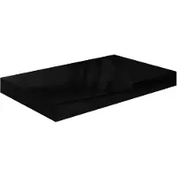 vidaXL Étagère murale flottante Noir brillant 40x23x3,8 cm MDF