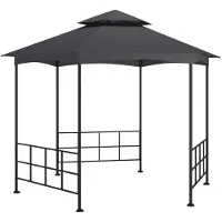 vidaXL Pavillon avec parois latérales 3,1x2,7 m Anthracite