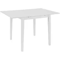 vidaXL Table de salle à manger extensible Blanc (80-120)x80x74 cm MDF