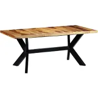 vidaXL Table de salle à manger 180x90x75 cm en bois massif d'acacia