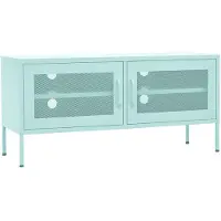 vidaXL Armoire TV vert menthe 105x35x50 cm Acier