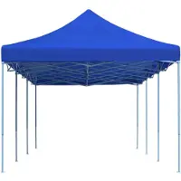 vidaXL Tente de réception pliante Pop-Up 3 x 9 m bleue