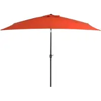 vidaXL Parasol avec mât métallique 300 x 200 cm Terracota-Rouge