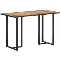 vidaXL Table de salle à manger 120 cm Bois de manguier rugueux
