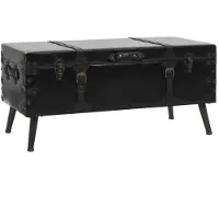 vidaXL Table basse MDF et acier 102 x 51 x 48 cm