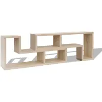 vidaXL Armoire TV double en L chêne